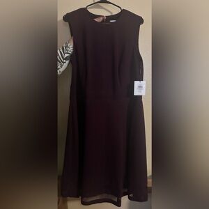 Calvin Klein Red Sheath Cocktail Dress